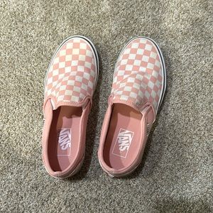 Pink & White Vans